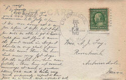 Sawyer River Postcard Side 2