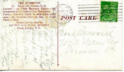 Dunrovin Inn post card message