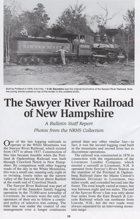 Sawyer river railroad