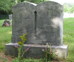Tasker headstone at Garland Ridge Cemetery