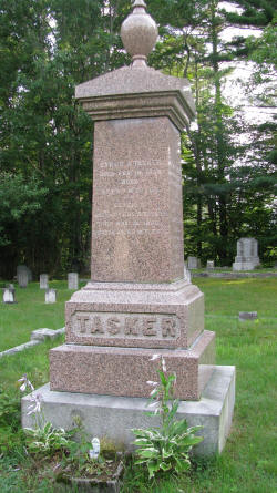 Tasker Headstone at Intervale Cemetery - Bartlett NH