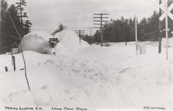 Snowplow at rogers crossing