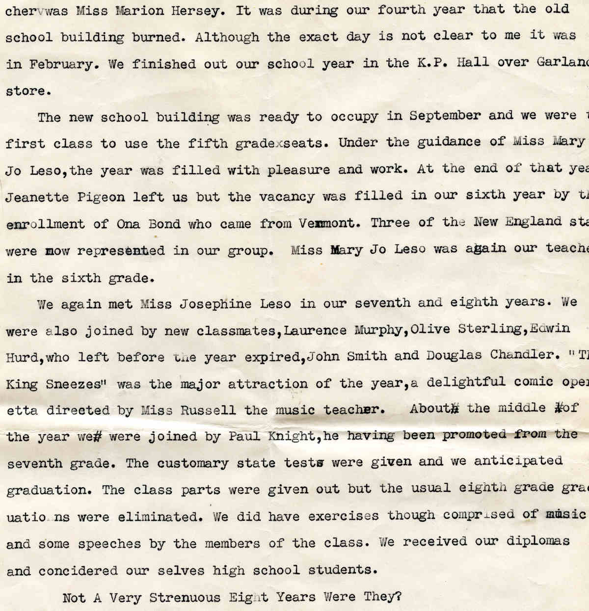 class history pg 2