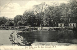 Saco river foot bridge 1910